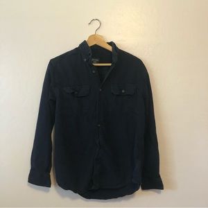 Flannel Shirt Navy Blue